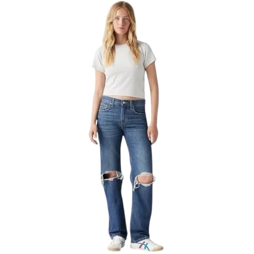 Levi's Low Pro Jeans in Breathe Out Distressed Size 25
